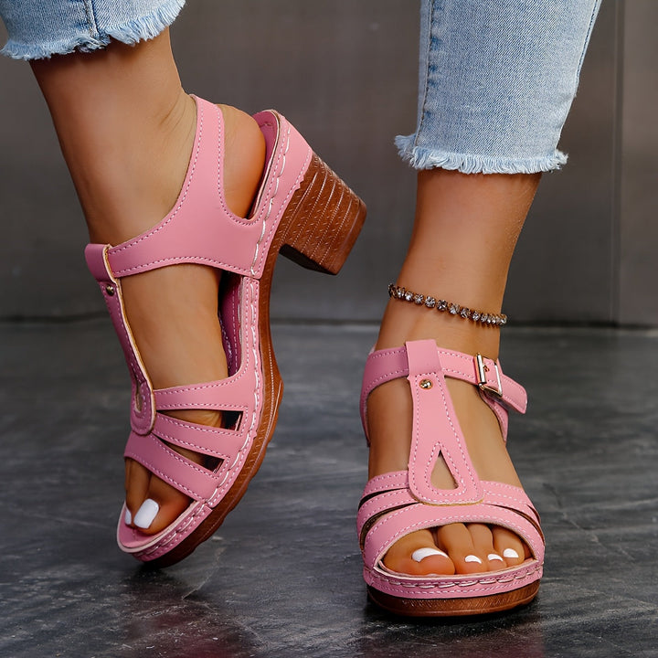 Bianca™ - Heart Boho Wedge Sandals