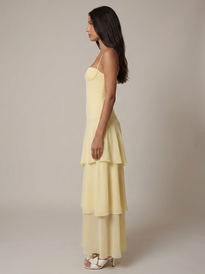 Maria Maxi Ruffle Dress