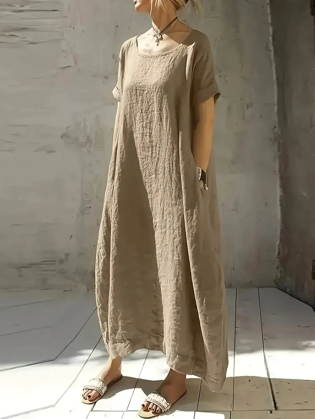 Mona™ - Plus Size Solid Maxi Dress