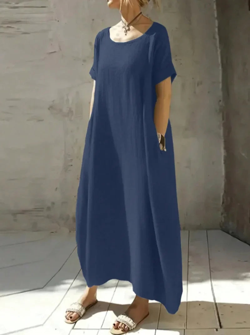 Mona™ - Plus Size Solid Maxi Dress