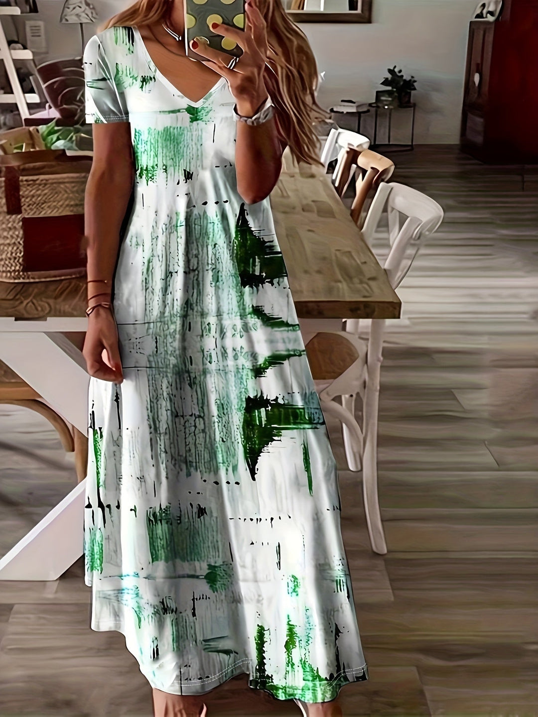 Arlisse™ - Artistic Flow Maxi Dress