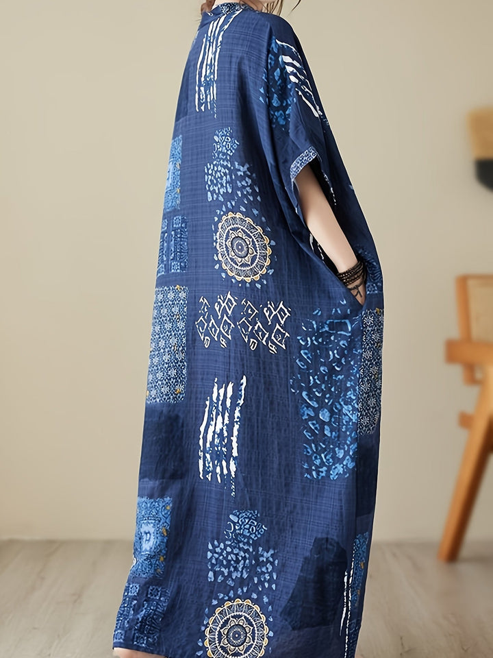 Neriva™ - Relaxed V-Neck Kimono Dress